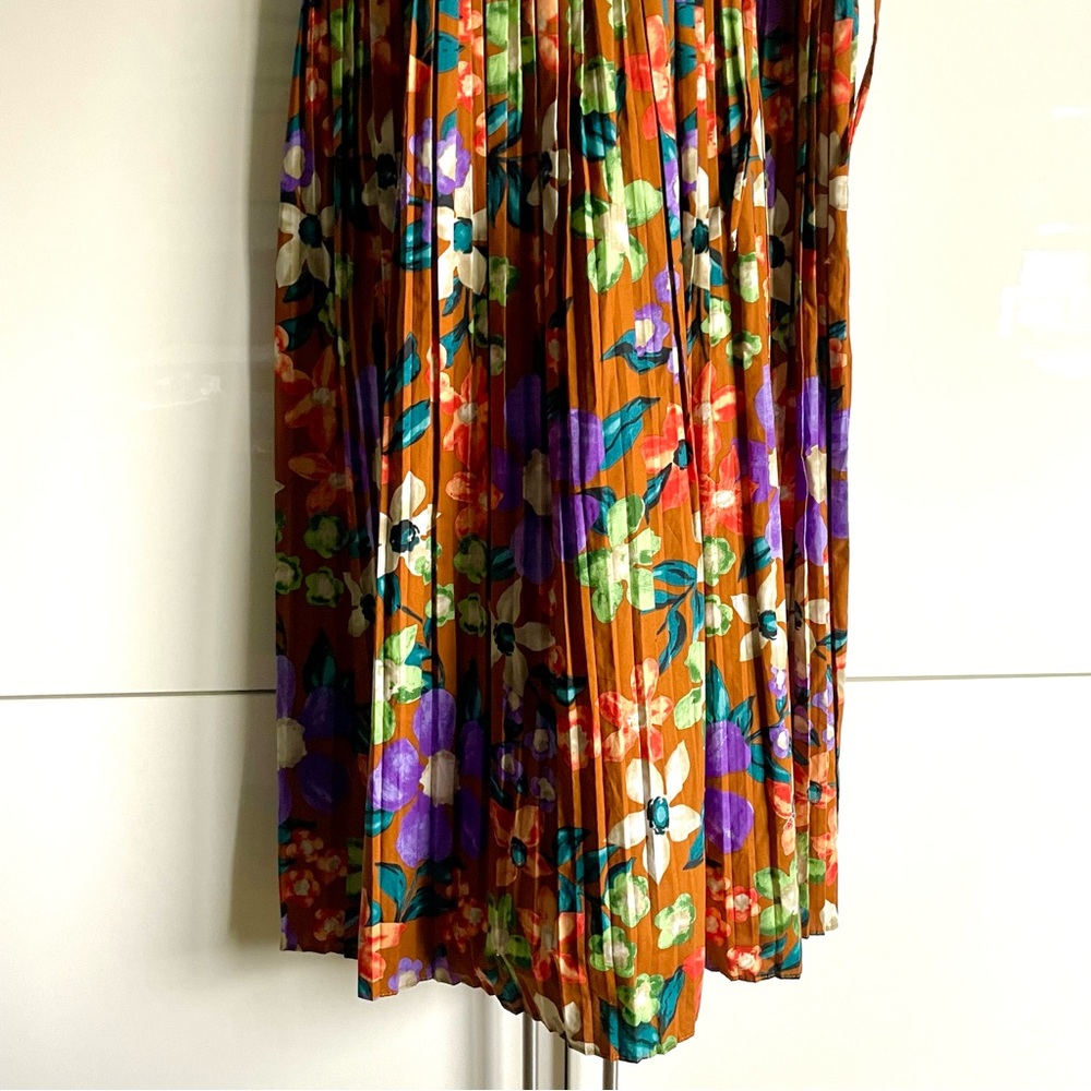 Current Air Floral Pleated Skirt Maxi Dress Size S NWT - Picture 9 of 14
